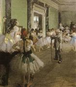 Edgar Degas the dance class USA oil painting artist